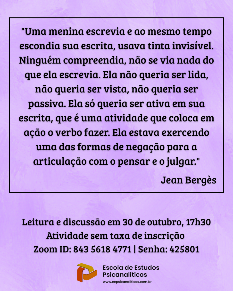 Escola de Estudos Psicanal�ticos - 